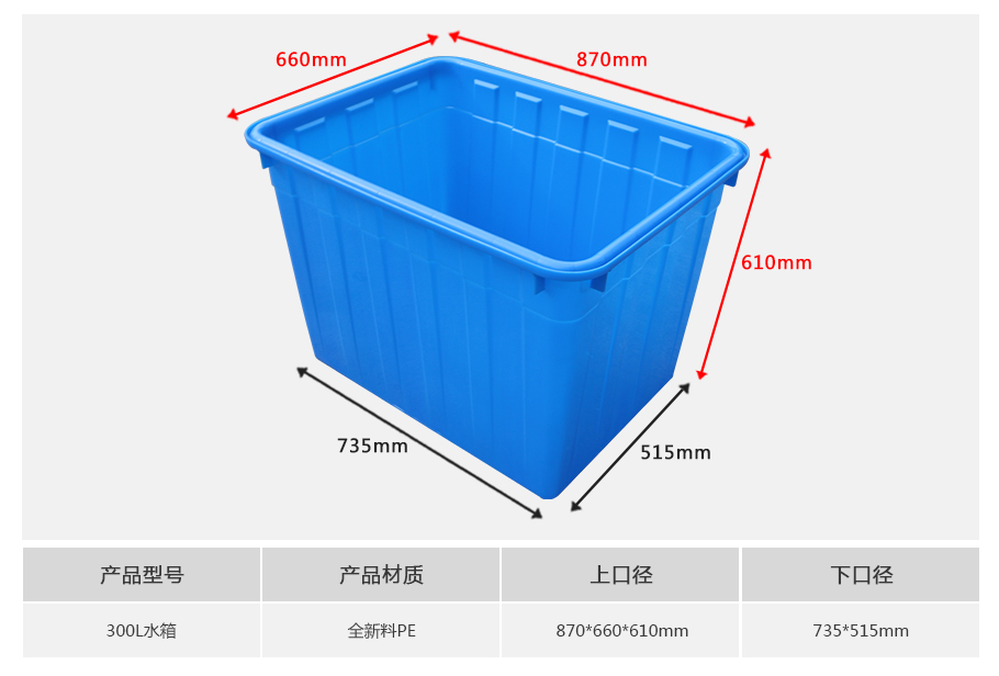 轩盛塑业300L塑料水箱