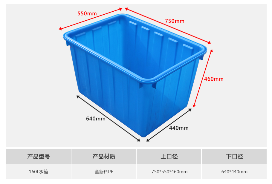 轩盛塑业160L塑料水箱